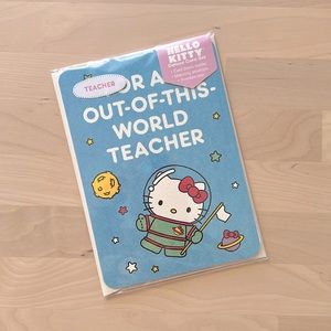 Hello Kitty Teacher card